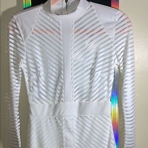 White see through dress